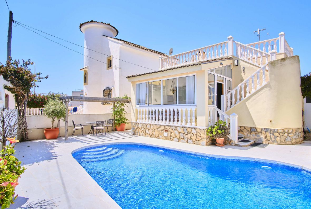 BARGAIN! One Level Villa with Private Pool in Playa Flamenca. Ref:ks3509